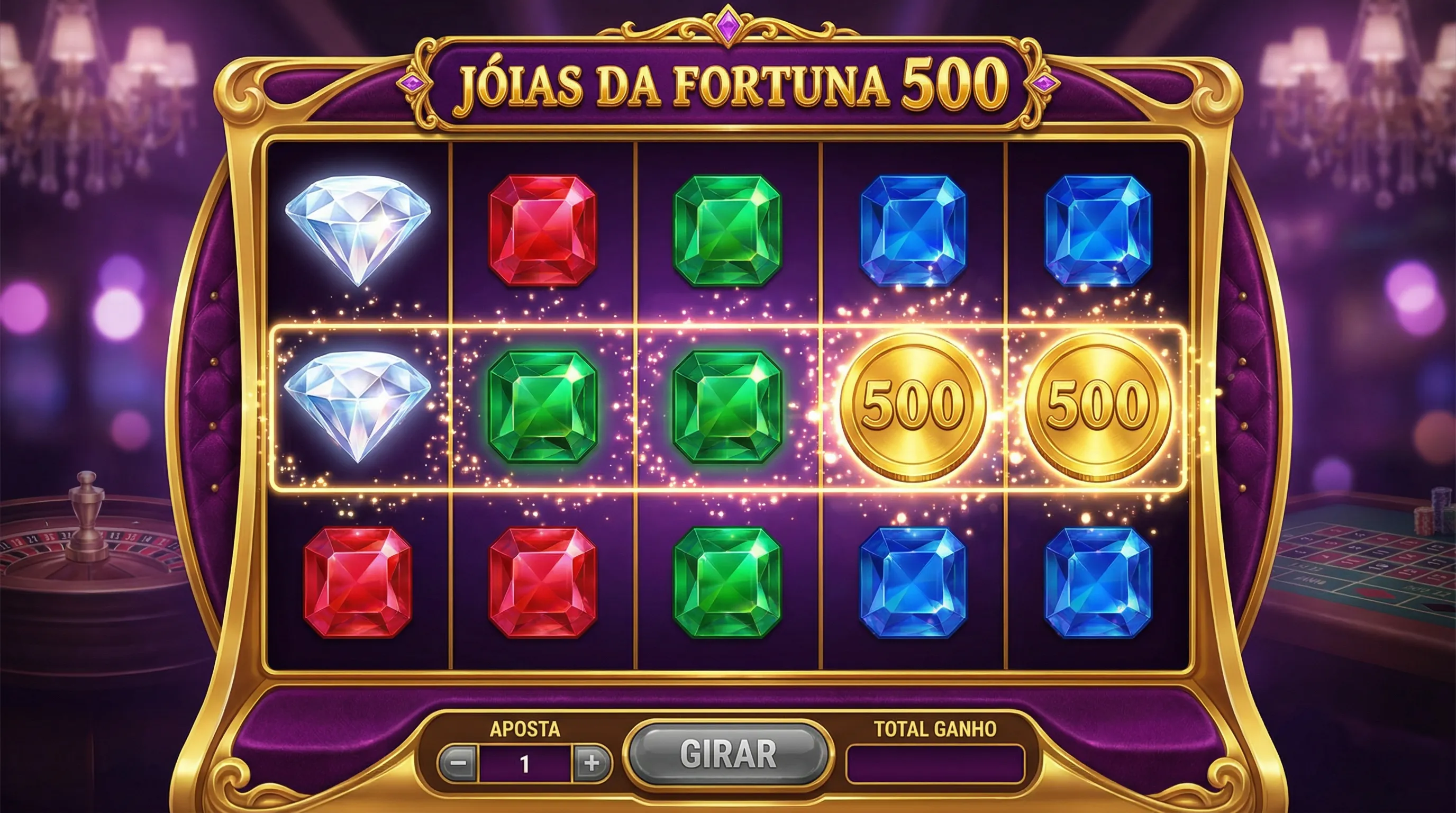 Jóias da Fortuna 500 - Caça-Níqueis Exclusivo 777bet